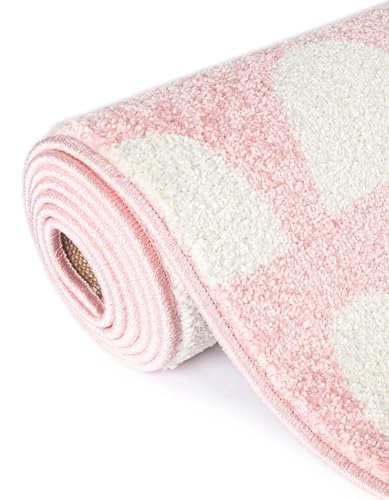 Rugs.com - Whimsy Kids Rug – 2' 2 x 3' 1 Pink Easy-Clean Rug – Modern Abstract Arches for Playrooms, Nurseries, and Entryways - color: Pink, size: 2'2" x 3'1" (Rectangular)