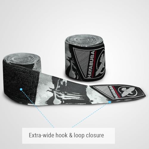 Hayabusa Marvel Hero Elite Mexican Style Boxing Hand Wraps for Men & Women - color: The Punisher