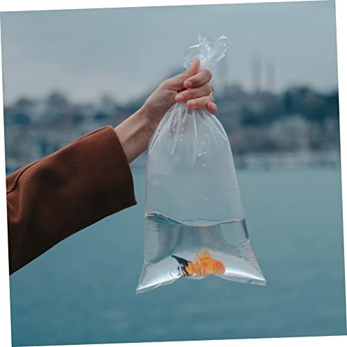 Luxshiny 20pcs Aquarium Fish Bags Storage Pouches Leakproof Live Fish Packing Bags for Transport Easy Viewing Without Opening