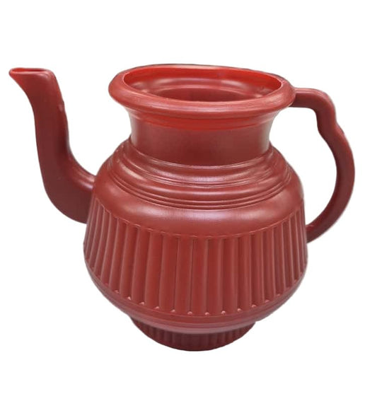 TABAKH Lota | Bodna | Water Mug | Toilet Wash Jug | 2.25 Liters | Lightweight Budna | Use in Bathroom | Personal Cleaning | Durable Easy-Pour | Plastic (Red) - color: Red