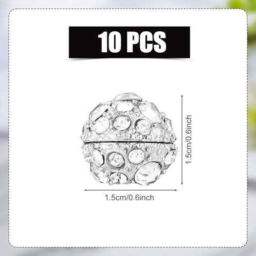 XIHIRCD 10 Sets Silver Wedding Veil Weights, Magnetic Pearls Double Sided Pearl Magnets Artificial Pearls Magnetic Button Strong Hijab Magnets for Wedding Dress Clothes Bridal Accessories