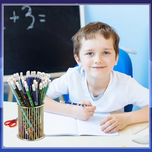 Crtiin 48 Pcs Ramadan Pencils Ramadan Mubarak Party Favors Novelty Toy Muslim Kids Gifts Bright School Party Supplies for Kids Students Classroom Learning Activities (Eid Style) - style: Eid Style