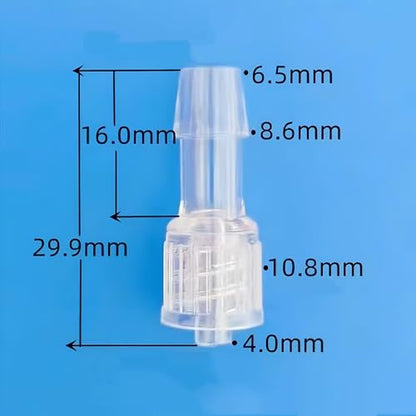 Moveable Male Luer Lock Connector × Hose Barbed Adapter for Laboratory Biochemical Analytical Instruments Food Machinery 50PC/PK (for 1/4'' Hose ID, PC) - size: for 1/4'' Hose ID, PC