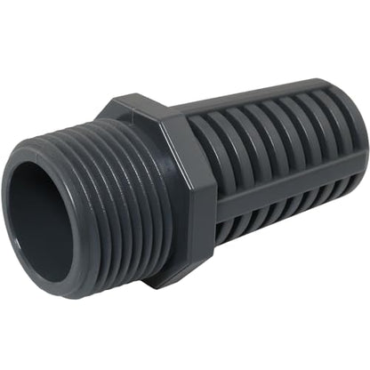MEETOOT 1 Inch Standard Thread Inlet/Overflow Filter Water Tank PVC Permeable Cover for Connecting Aquarium Hose