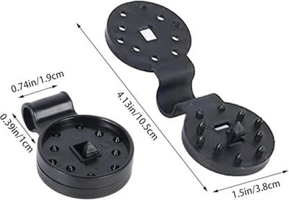 25 Pcs Black Shade Cloth Heavy Duty Lock Grip, Removable and Reusable Shade Cloth Clips for Sun Shade Net Fastening Clip, Plastic Clips for Anti Bird Netting Garden Netting Plant Support Structures