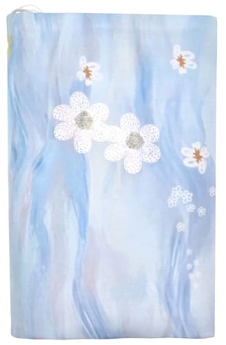 BLBMH 5x8 Fabric Book Covers for Paperbacks Quran Notebook - Flower B - color: Flower B