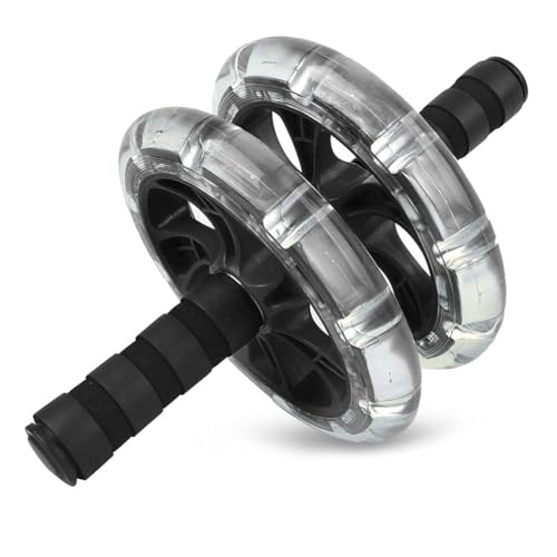 HERCHR Ab Roller Wheel Fitness Roller Ab Exercise Wheels Kit Push-Up Bar - Home Gym Equipment for Men Women Core Strength Abdominal Exercise
