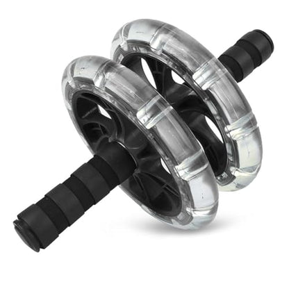 HERCHR Ab Roller Wheel Fitness Roller Ab Exercise Wheels Kit Push-Up Bar - Home Gym Equipment for Men Women Core Strength Abdominal Exercise