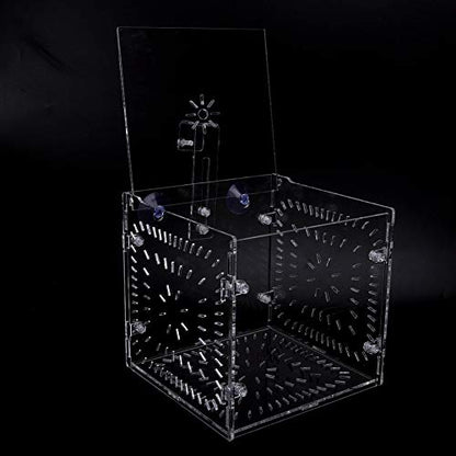 Fish Tank Breeding Box Aquarium Isolation Box High Transparency Adjustable Height Sturdy Acrylic Material for Fish Shrimp Isolation Transparent 15x15x15cm 30x15x15cm 20x20 (15CM*15CM*15CM)