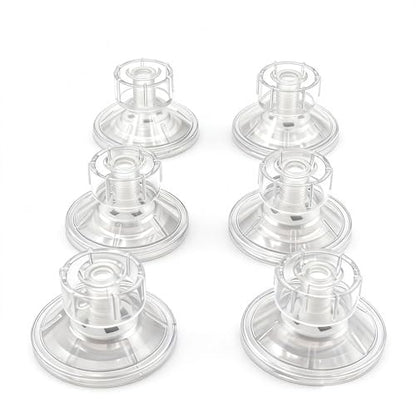 Aquarium Fish Breeding Box Suction Cups, 6pcs Clear Plastic Screws Suction Cup Replacement 4.5cm for Glass Tanks