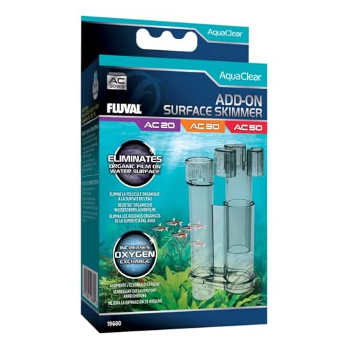 Fluval Add-On Surface Skimmer – Compatible with AC20, AC30 & AC50 Power Filters – Removes Surface Film & Organic Waste – Improves Oxygen Exchange & Water Clarity – Easy Install, Safe for Fish