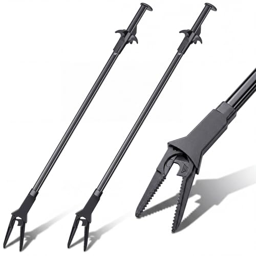 Gisafai 2 Pcs Plastic Aquarium Tongs Long Multi Purpose Trimming Feeding Aquarium Tools for Fresh Water Saltwater Fish Tanks Coral Plant (20 Inch) - size: 20 Inch
