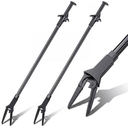 Gisafai 2 Pcs Plastic Aquarium Tongs Long Multi Purpose Trimming Feeding Aquarium Tools for Fresh Water Saltwater Fish Tanks Coral Plant (20 Inch) - size: 20 Inch