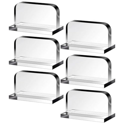 Clear Acrylic Aquarium Lid Handles, 6pcs Transparent Pulls Handles Fish Tank Cover Handle Rectangle Aquarium Tank Lid Replacement Handle for Aquarium Fish Cover Holder