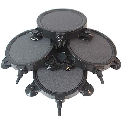 PINVNBY 4.2-Inch Air Stone Disc Bubble Diffuser with Suction Cups for Oxygenation in Fresh/Saltwater Tanks, Ponds, Hydroponic, Aquaponics, and as a Decorative Airstone for Aquariums - size: 4 PCS