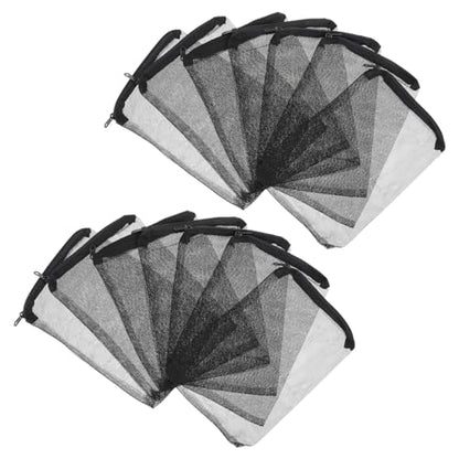 STOBAZA 15Pcs Zipper Bags for Aquarium Mesh Pouches for Fish Tank Filtration for Carbon Prevents Fines from Washing