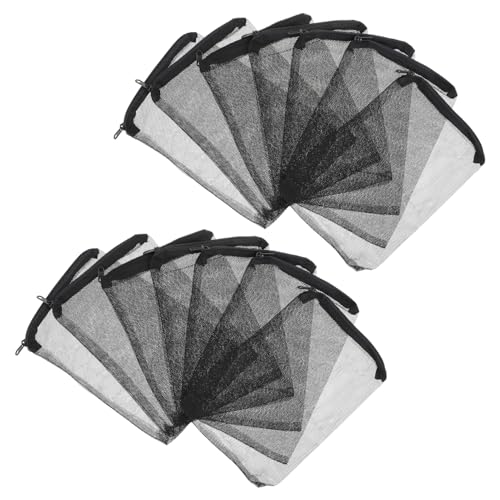 STOBAZA 15Pcs Zipper Bags for Aquarium Mesh Pouches for Fish Tank Filtration for Carbon Prevents Fines from Washing