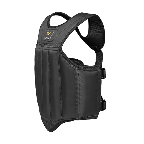 Wesing Martial Arts Muay Thai Boxing Chest Protector MMA Sanda Chest Guard - size: Medium, style: Black