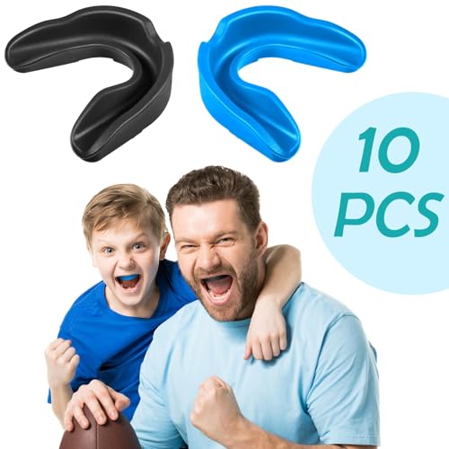 Sport Mouth Guards Gum Teeth Armor Game Guard for Boxing Basketball Football Hockey Karate Basketball Rugby Match - color: Blue, Black