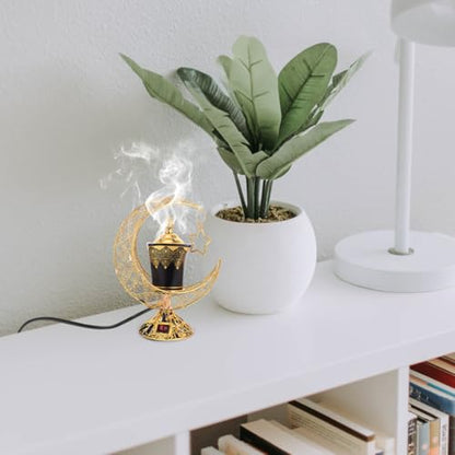 Ciieeo Electric Incense Burner Plug-in Aroma Censer Heat-Resistant Ceramic Decorative Incense Holder for Home Use Easy to Clean 8.66X7.08X3.74 Inches Us Plug