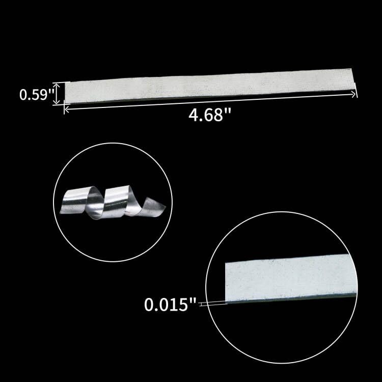 Lead Sheet, Fishing Soft Lead Sheet Strips for Fishing, Plant Anchors/Weights - size: 0.4mm 45-48PCS