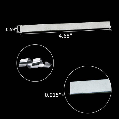 Lead Sheet, Fishing Soft Lead Sheet Strips for Fishing, Plant Anchors/Weights - size: 0.4mm 45-48PCS