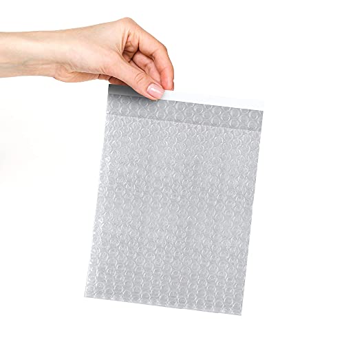 Shipping Bubble Bag, 6 x 8.5 Inches. 600 Pack Clear Bags for Packaging. Self Seal Bubble Pouches for Packing. Waterproof Polyethylene Storage Moving Bags. Packing Materials for Fragile Items - size: 6" x 8.5" / 600 Pack