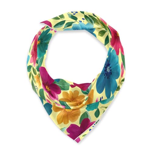 Head Scarf for Women,35" Large Square Hair Scarves Bandana Fashion Neck Scarf - color: Color 16