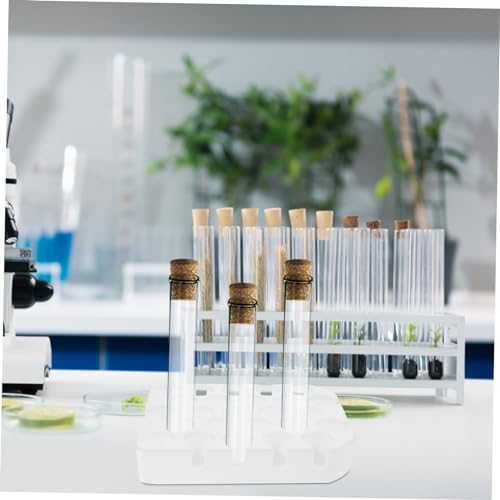 Cabilock 25holes Test Tube Rack Aquarium Tube Holder Sturdy Foam Stand Lab Test Storage Organizer - color: White