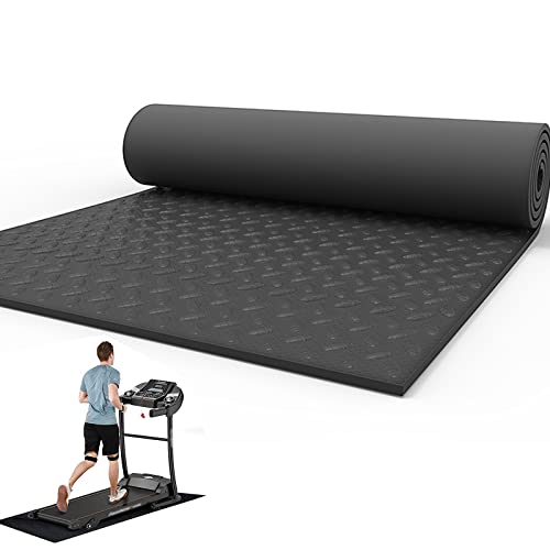 V3VOGUE Treadmill Mat, Exercise Equipment Mats, High Density Floor Protector, Noise Reduction Fitness Mat, Sound Absorbing Mat, Indoor Exercise Waterproof & Carpet Protection - size: 200*100cm