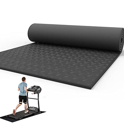 V3VOGUE Treadmill Mat, Exercise Equipment Mats, High Density Floor Protector, Noise Reduction Fitness Mat, Sound Absorbing Mat, Indoor Exercise Waterproof & Carpet Protection - size: 175*80cm
