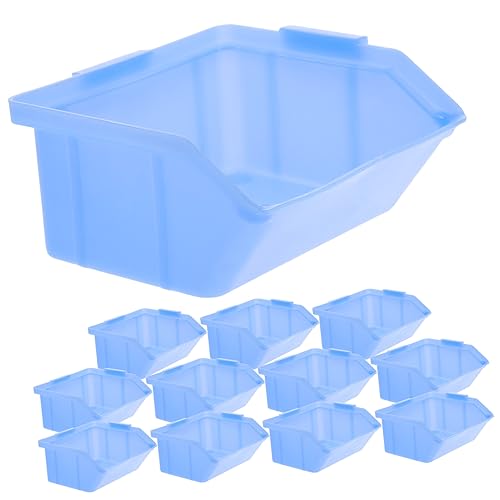 12Pcs Warehouse Parts Storage Box Durable Multi Function Tool Case Scratch Resistant Organizer for Screws Parts and More for Home and Workshop Use