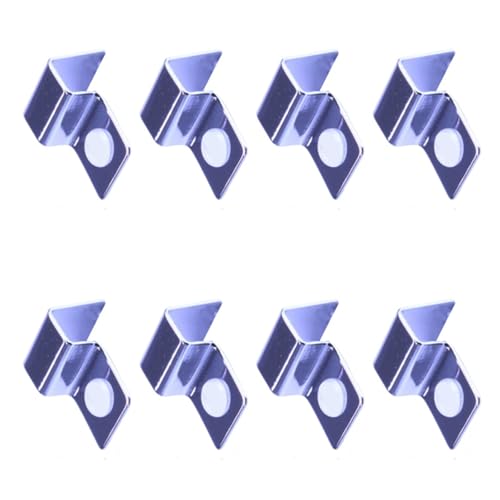 Peiiwdc 8pcs Stainless Steel Aquarium Cover Clip Optional Thickness Lid Clamps Brackets for Fishtanks Aquarium Lid Clamps - size: 10mm
