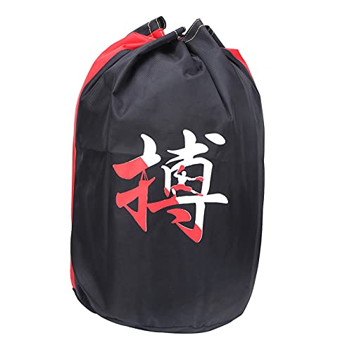 52 x 43 cm / 20.5 x 16.9 in Taekwondo Drawstring Backpacks, Oxford Cloth Unisex Gym Sports Bag, Taekwondo Sparring Backpack - size: Protective gear bag with the word fight
