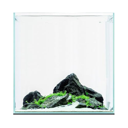 UNS Ultra Clear Rimless Tank - 33GAL | 125L - 19.68x19.68x19.68 | 50x50x50 CM, 8mm Glass Thickness, Leveling Mat Included - Low Iron, High Clarity Fish Tank w/ 45° Mitered Edge - [50C] - size: [50C] - 33 Gal - 19.68 x 19.68 x 19.68 in