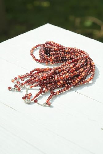ihvan online, Tasbih Prayer Beads 99, Pack of 10, Muslim Prayer Bead, Islamic Rosary Bead, Dhikr, Tasbeeh Bulk, Misbaha, Masbaha, Tespih, Islamic Gift for Ramadan & Mawlid & Hajj Umrah - color: Brown