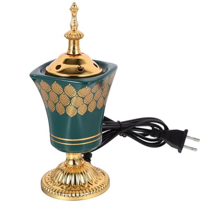 Alipis Electric Incense Burner Bakhoor Electric Incense Burner Middle Eastern Style Censer Plug-in Aroma for Home Decor Meditation Yoga Bedroom 7.67 X 2.95 X 2.95 in Us Plug
