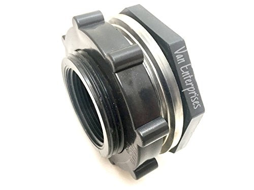 2" PRO SERIES Bulkhead Tank Fitting Adapter For Rain Barrels, Aquariums, Water Tanks, Ponds - size: 2 Inch