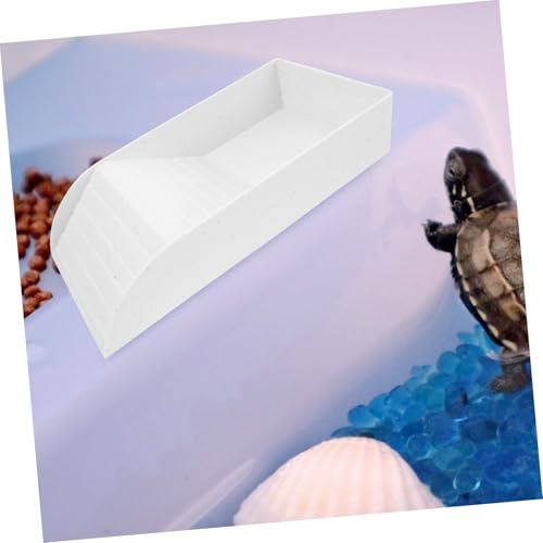Totority Turtle Basking Platform Ramp for Reptiles Multipurpose Food and Water Dish for Aquariums for Turtles Frogs and Lizards and Stable Design Small