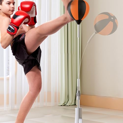 Boxing Reflex Bag With Stand, Reflex Bag, Strong Rebound Speed Ba-g Boxing, Punching Bags For Adults, Home Gym Accessories, Height Adjustable Gym Supplies - color: 110-130cm
