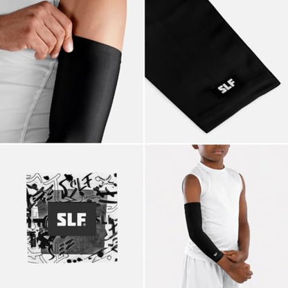Solid Arm Sleeve - color: Basic Black, size: Small-Medium