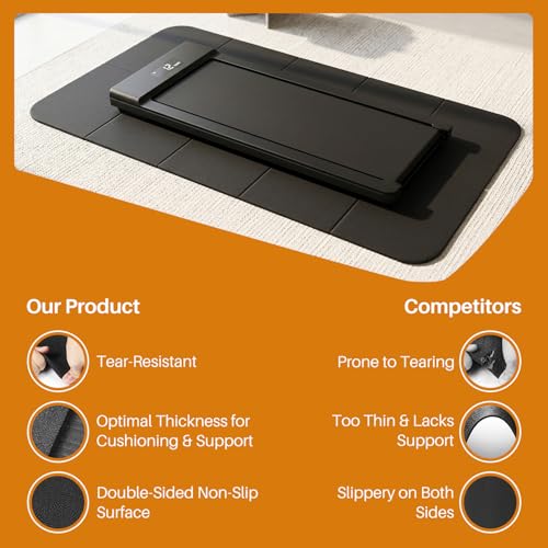 Treadmill Mat,Stationary Bike Mat,6mm Thick,Walking Pad Mat for Carpet,Under Exercise Bike Trainer Pad for Indoor Stationary Spin Bike Gym Equipment Hardwood Floor Carpet Protector - size: 60"L x 30"W x 0.3"Th