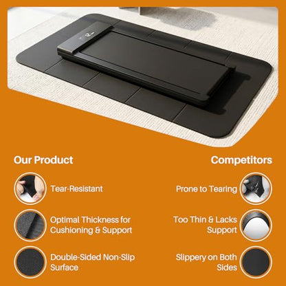 Treadmill Mat,Stationary Bike Mat,6mm Thick,Walking Pad Mat for Carpet,Under Exercise Bike Trainer Pad for Indoor Stationary Spin Bike Gym Equipment Hardwood Floor Carpet Protector - size: 60"L x 30"W x 0.3"Th