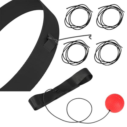 10 Pack Boxing Reflex Ball Elastic Cord Replacement Stretchy String Stretch Shock Cord for Boxing Reflex Ball Headband Boxing Training Ball Headbands Reaction Punching Speed Ball Head Band