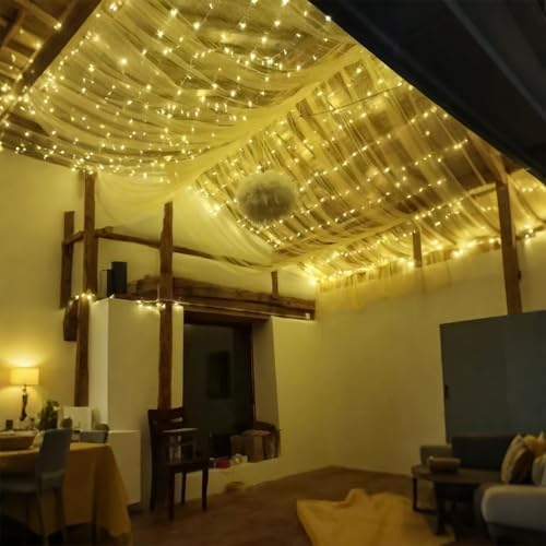String Lights Battery Operated, 33 Ft 80 LED Christmas Lights