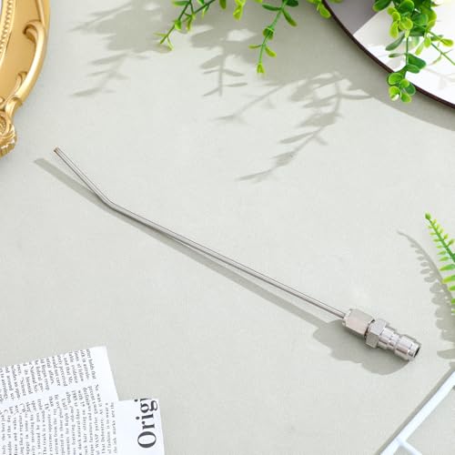 Garneck High Pressure Spray Needle Washer Flush Wand Stainless Steel Spray Needle For Washer Cleaning Machine Home Use 8. 85 Inch Silver