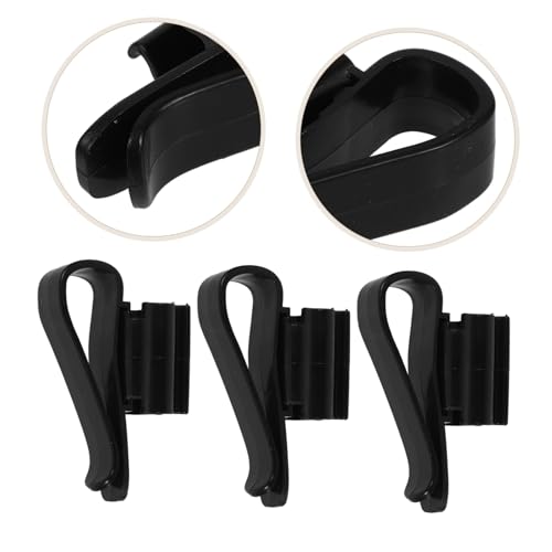 6pcs Aquarium Hose Holder Plastic Fish Clip Tube Clamp for Water Pipe Fixing Fish Tank Accessory - color: Black