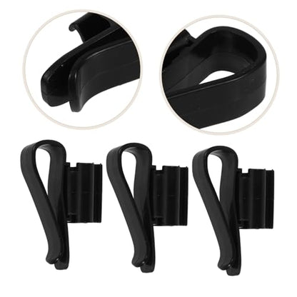 6pcs Aquarium Hose Holder Plastic Fish Clip Tube Clamp for Water Pipe Fixing Fish Tank Accessory - color: Black