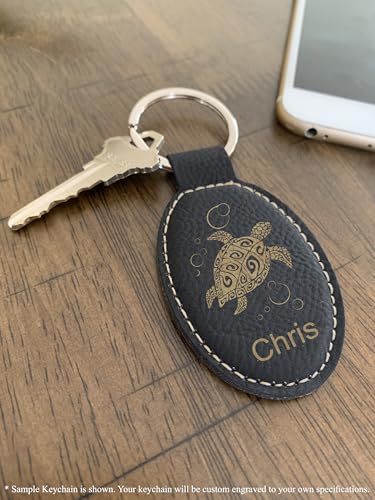 LaserGram Oval Keychain, Allah 1, Personalized Engraving Included (Black with Gold) - color: Black With Gold