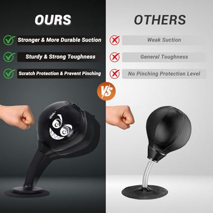 Desktop Punching Bag,Stress Relief Fun Gift for Coworkers | Stress Buster, Rage Bag, Speed Bag, For Office Table, Funny Gift for Coworkers and Friends